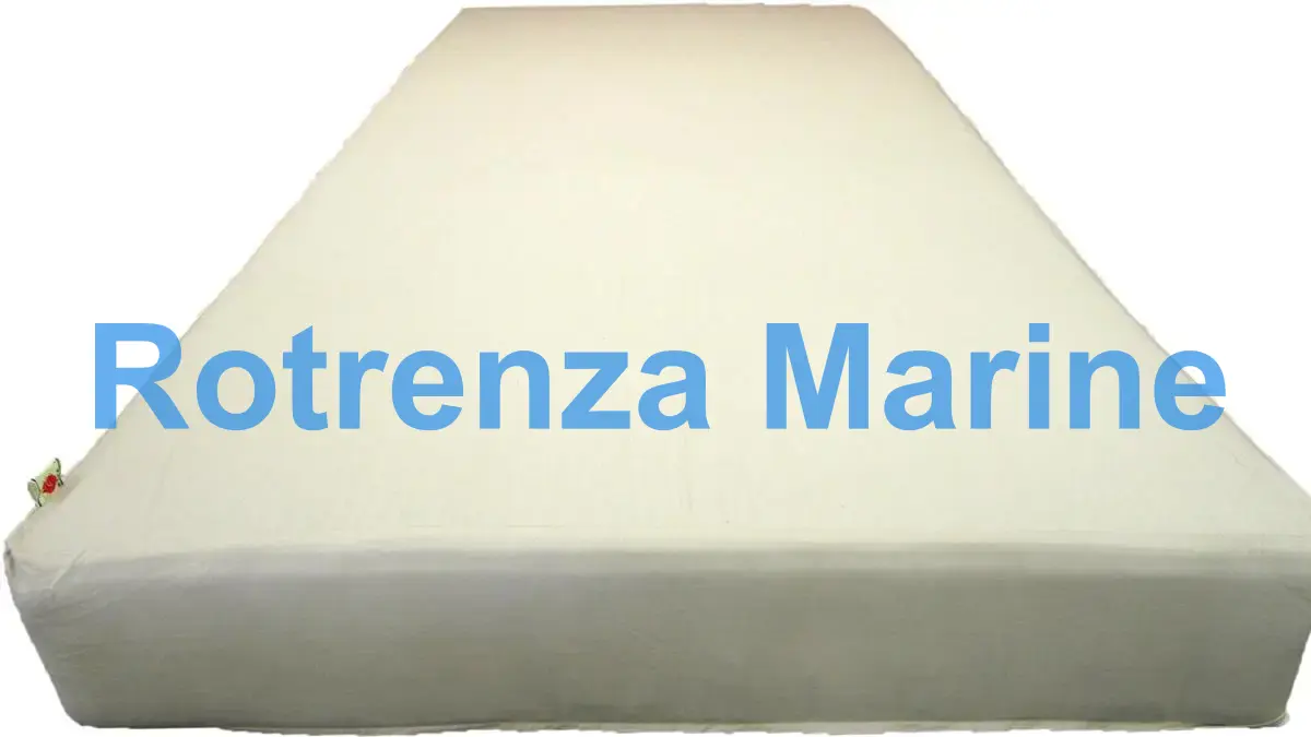 MATTRESS FLAME RETARDANT WHITE, POLYESTER 1200X2000X200MM 