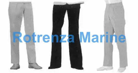 TROUSERS COTTON WHITE, SANFORIZED M