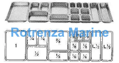FOOD SERVICE CONTAINER, STAINLESS STEEL 1/4 2.6LTR