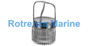 SUGAR BOWL GLASS W/STAINLESS, STEEL COVER 80X135MM