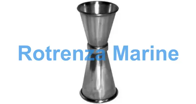 JIGGER CUP STAINLESS STEEL, 28X56CC