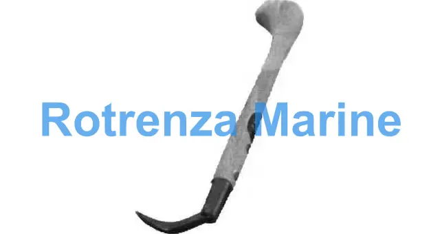 CLAW HAND IRON W/WOOD HANDLE, L:300MM