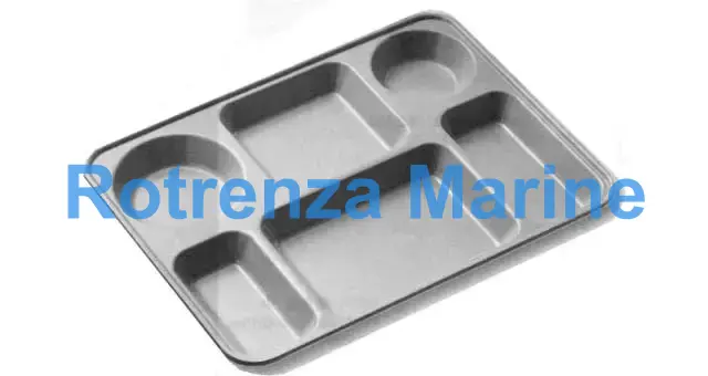 SERVICE TRAY COMPARTED, MELAMINE 394X294MM 6 POCKETS
