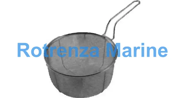 BASKET BOIL W/HANDLE S. STEEL, DIAM200MMXDEPTH107MM