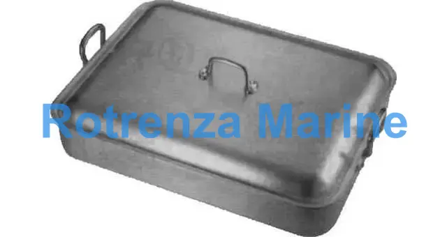 ROASTING PAN ALUMINIUM W/LID, 400X300X80MM
