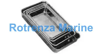 PAN RECTANGULAR STAINLESS, 570X367X90MM