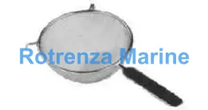 BOWL STRAINER STAINLESS STEEL, W/WOOD HANDLE DIAM 153MM