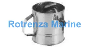 FLOUR SIFTER GALV TIN, DIAM 130MM