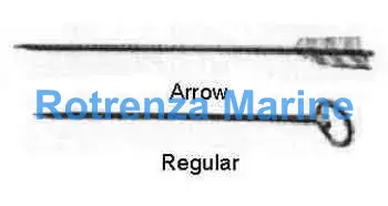 SKEWER STAINLESS STEEL ARROW, 240MM