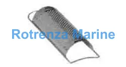 CHEESE GRATER TIN PLATED, HALF-ROUND CUT 80X155MM