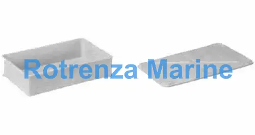 FOOD STORAGE BOX PLASTIC, W/COVER 643X417X160MM 32.7LTR