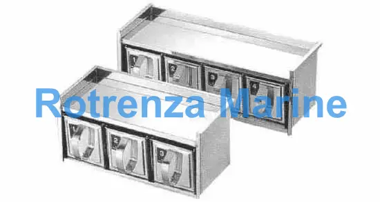 SPICE CONTAINER STAINLESS, 4-DRAWER TYPE W420XH150XD100MM