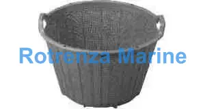 BASKET ROUND DEEP PLASTIC, 400MM DIAM