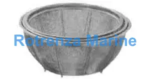BASKET ROUND STAINLESS STEEL, 300MM DIAM