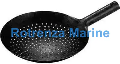 FRYING PAN CHINESE S. STEEL, PERFORATED DIAM 240MM