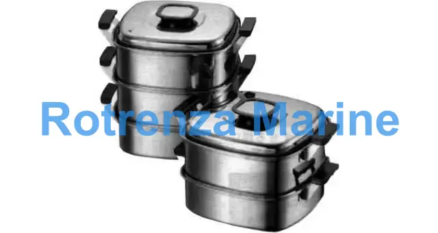 FOOD STEAMER CHINESE S.STEEL, 2 TIERS WITH LID 290MMX290MM