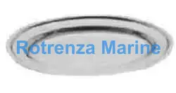 OVAL PLATTER 163MM DIAM, STAINLESS STEEL KOREAN STYLE