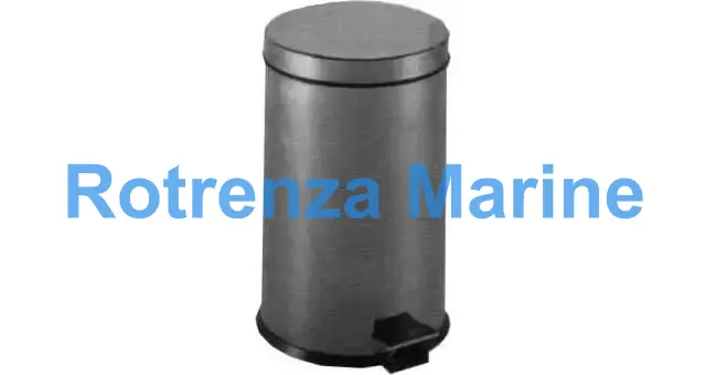 WASTE BASKET PEDAL FLIP, STAINLESS STEEL 50LTR