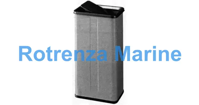 WASTE RECEPTACLE STEEL 36LTR, W/SWING LID W365XD255XH595MM   