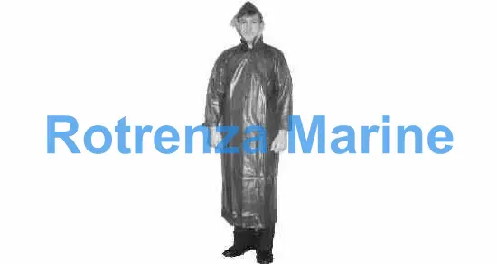 RAIN COAT WITH HOOD RUBBER, SIZE XXL (3L)