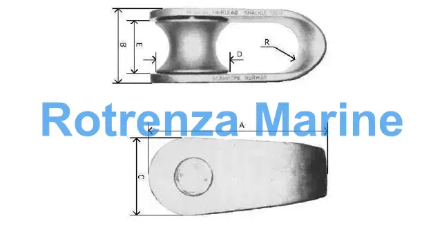 SHACKLE FAIRLEAD MANDAL 90M, WITH DNV CERTIFICATE
