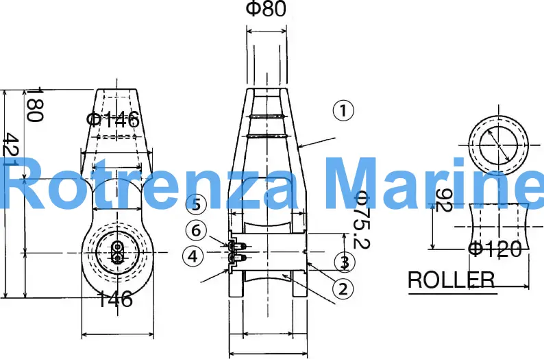 SOCKET ROLLER PIN TYPE 0-42, CARBON & ALLOY STEEL 