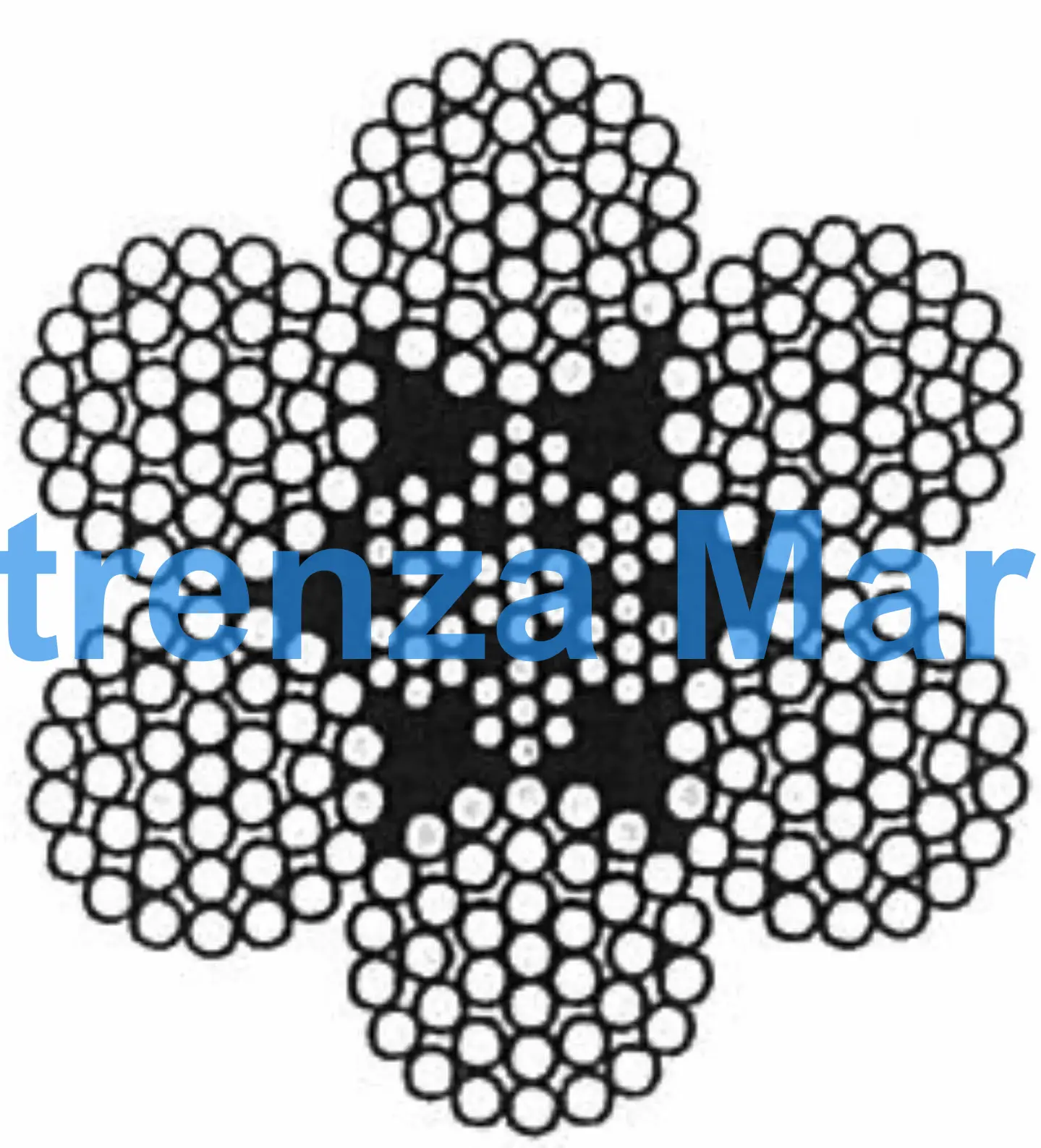 ROPE WIRE GALV 6X37IWRC, JIS-B 30MM DIAX200MTR W/CERT