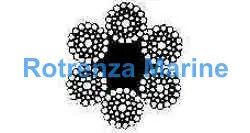 ROPE WIRE GALV 6XWS(41)FC, JIS-A 40MM DIAX200MTR W/CERT.