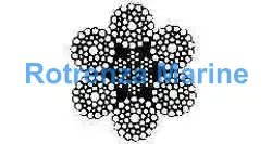 ROPE WIRE GALV 6XWS(41)IWRC, 35.5MM DIAX200MTR W/CERT.