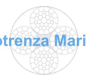 ROPE WIRE NON ROTATING 4STRAND, LANKOFOUR COMPACT 36MMX200MTR