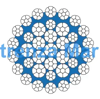 ROPE WIRE NONROTATING COMPACT, LANKOLIFT 37X7 52MMDIAX200MTR