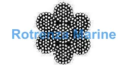 ROPE WIRE STAINLESS STEEL, SUS304 7X37 9MMX200MTR W/CERT