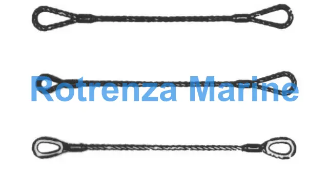 ROPE WIRE SLING WITH FURTHER, DETAIL