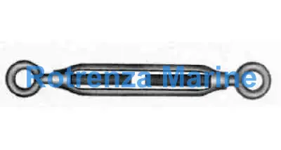 TURNBUCKLE FRAME GALV EYE&EYE, 25MMX345MM