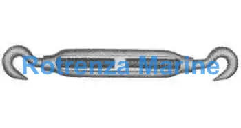 TURNBUCKLE FRAME GALV, HOOK&HOOK 38MMX450MM