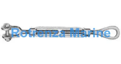 TURNBUCKLE FRAME GALV JAW&EYE, 3/4X12"