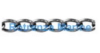 CHAIN BRASS WELDED CURB, BODY DIAM 2MM 8.9 X 3.4MM