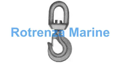 CARGO HOOK SWIVEL EYE WITH, LATCH SWL 1.5TON