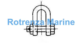 SHACKLE STRAIGHT HEX HEAD BOLT, GALV JIS-SB 85MM SWL 45TON