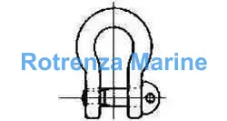 SHAKLE BOW EYE BOLT GALV, JIS-BC 14MM SWL 1.2TON