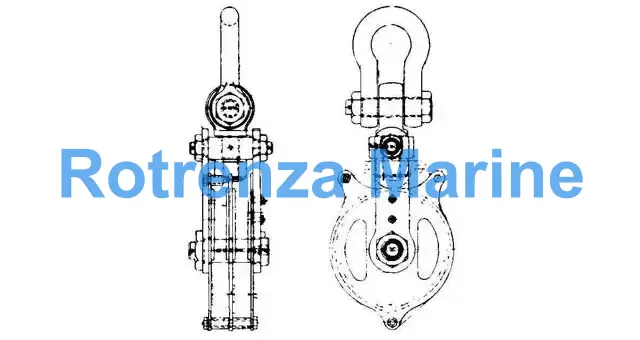 BLOCK CARGO STEEL, JIS-F3421-2A DOUBLE 430MM