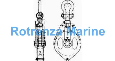 BLOCK CARGO STEEL, JIS-F3429-1AR SINGLE 340MM