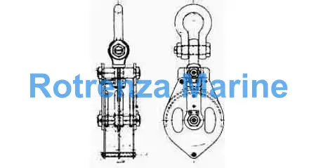 BLOCK CARGO STEEL, JIS-F3429-2AR DOUBLE 340MM