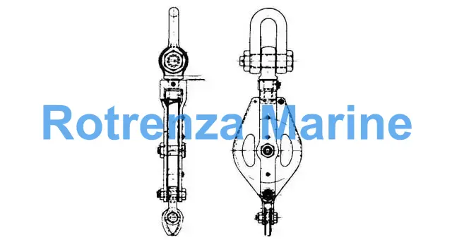 BLOCK TOPPING STEEL W/BECKET, JIS-F3427-T1B SINGLE 460MM