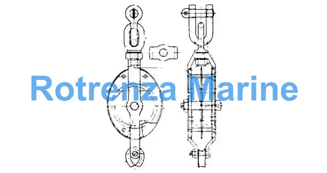 BLOCK GUY STEEL SWIVEL DOUBLE, JIS-F3419-MS2B 160MM W/BECKET