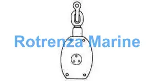 BLOCK WOODEN WITH SHACKLE SD14, JIS-F3426-W1AS SINGLE 200MM