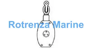 BLOCK WOODEN WITH HOOK, JIS-F3426-W2AH DOUBLE 220MM