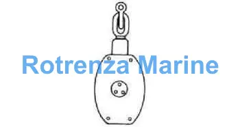 BLOCK WOODEN WITH SHACKLE SD22, JIS-F3426-W3AS TRIPLE 200MM