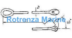 HINGE ROD SHORT LB-3-22S, ROD DIA 22MMXL2350MM B/L 38TON