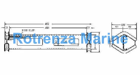 ROPE LADDER STEP ALUM-ALLOY, GS-A